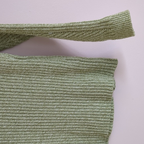Small Sundance Ribbed Green Silk Blend Turtleneck Sweater Soft Cozy Comfy - Picture 12 of 12